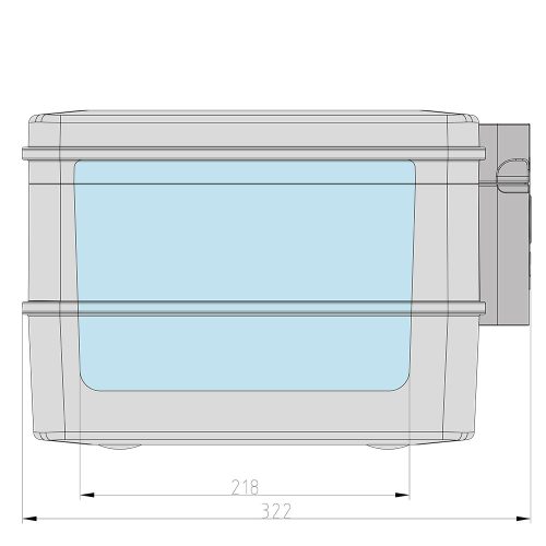 Basi-DB 210 L tűz- és vízálló kazetta