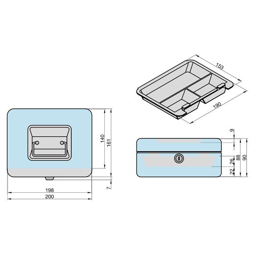 Basi-GK 10M-pénzkazetta érmetartóval