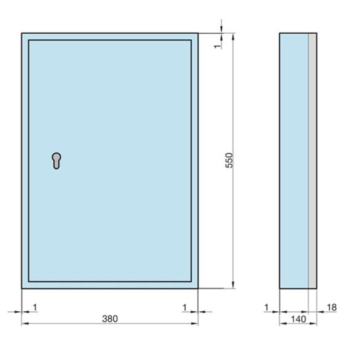 Basi-SS 200 PZ-félcilinderes kulcsszekrény