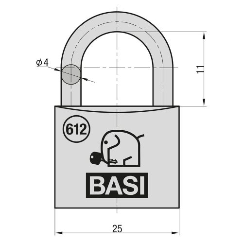 Basi-VHS 612 25 réz lakat