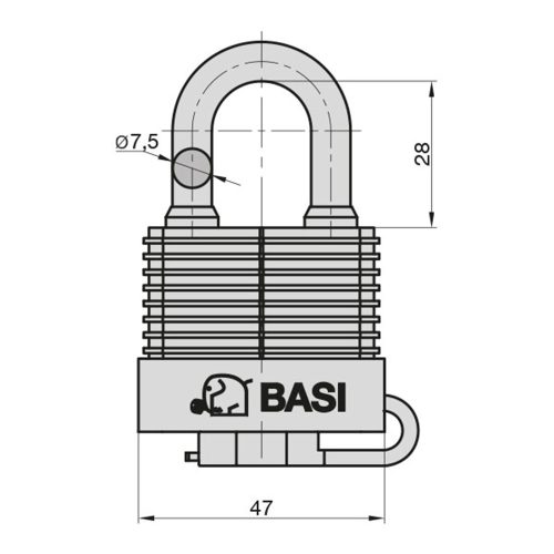 Basi-VHS 615W 40-időjárásálló lakat