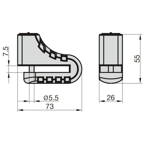 Basi-ZR 311féktárcsa zár