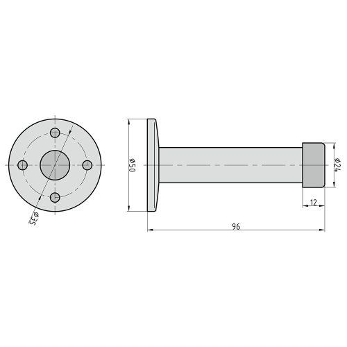 Basi-TS 21 fali ajtóütköző