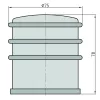 Basi-BTS 21 75 nehéz ajtókitámasztó