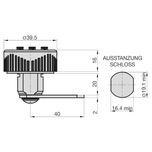 Basi-HS 362-bútorzár
