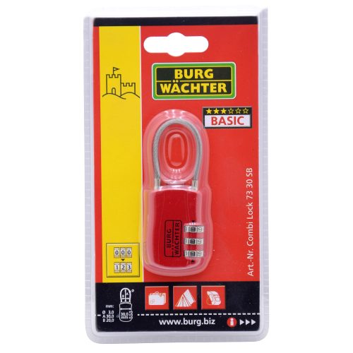 Burg Wachter-Combi Lock 73 30 SB bőrönd lakat