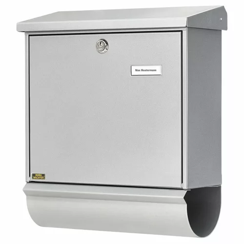 Burg Wachter-ComfortSet 91300 SI nagyméretű kerítésen kívüli postaláda újságtartóval
