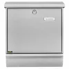 Burg Wachter-ComfortSet 91300 SI nagyméretű kerítésen kívüli postaláda újságtartóval