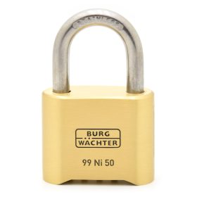   Burg Wachter-No 99 Ni 50 SB rozsdamentes biztonsági számzáras lakat