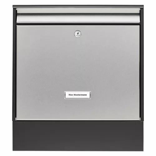 Burg Wachter-OxfordSet 68770 BS modern kültéri társasházi postaláda újságtartóval