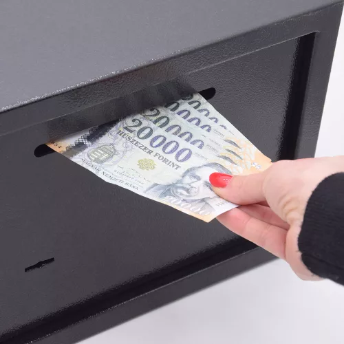 KingSAFE-Tabac 25 K-bedobónyílásos kulcsos trezor