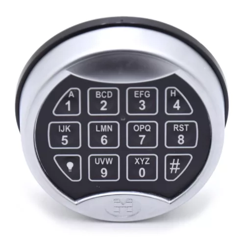M-Locks-PL 3015-fém billentyűzet elemtartóval és LED világítással