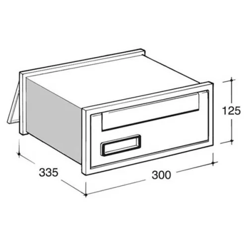 Silmec-Scala 303 beépíthető postaláda