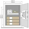 Yale-YSV/390/DB nagyméretű széf elektronikus zárral