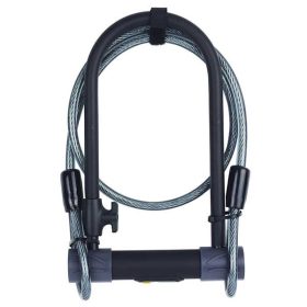   Yale-YUL2C/13/230/1 kerékpár U lakat és sodrony kombináció