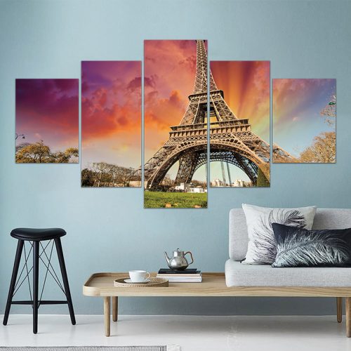 Vászon falikép szett, 5 részes, 150 X 80 cm