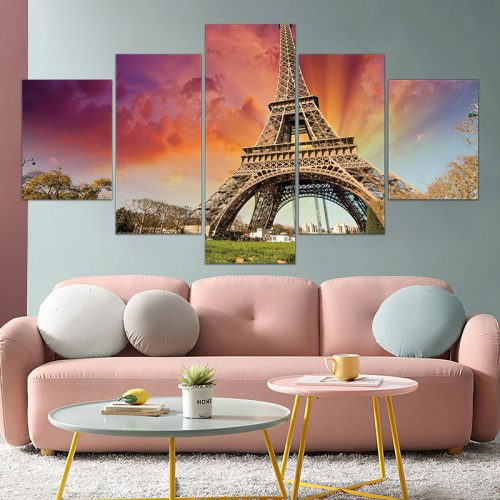 Vászon falikép szett, 5 részes, 150 X 80 cm