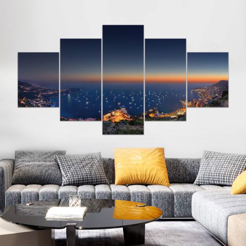 Vászon falikép szett, 5 részes, 150 X 80 cm