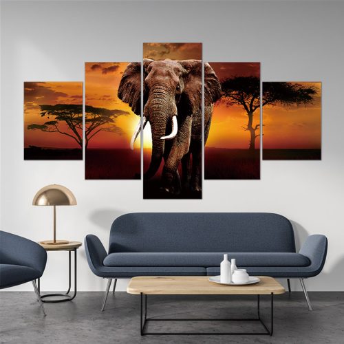 Vászon falikép szett, 5 részes, 150 X 80 cm