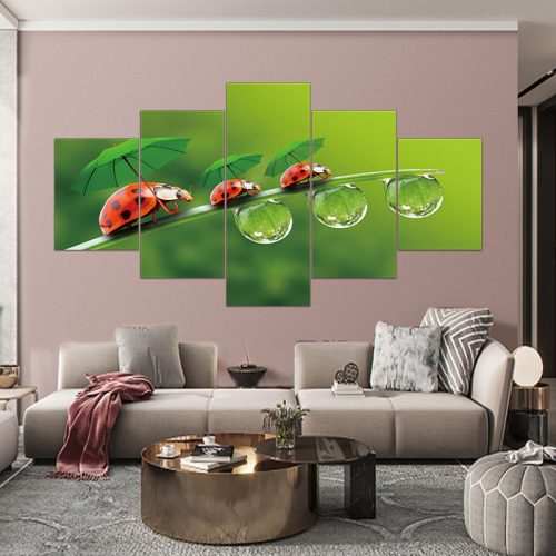 Vászon falikép szett, 5 részes, 150 X 80 cm