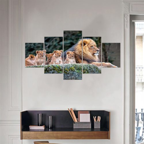 Vászon falikép szett, 5 részes, 150 X 80 cm