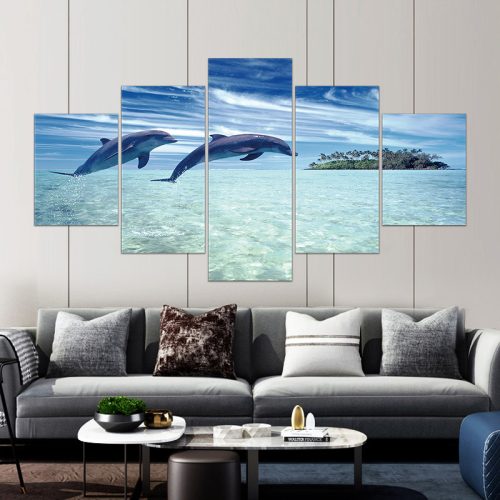 Vászon falikép szett, 5 részes, 150 X 80 cm