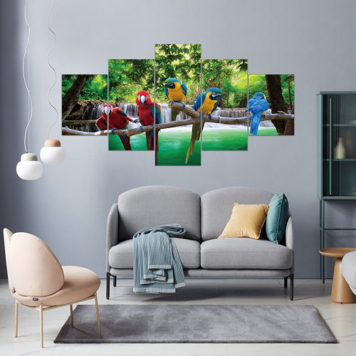 Vászon falikép szett, 5 részes, 150 X 80 cm