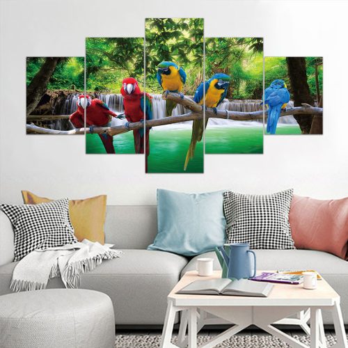 Vászon falikép szett, 5 részes, 150 X 80 cm