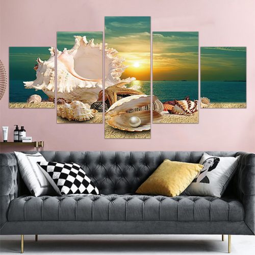 Vászon falikép szett, 5 részes, 150 X 80 cm