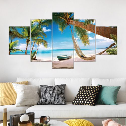 Vászon falikép szett, 5 részes, 150 X 80 cm