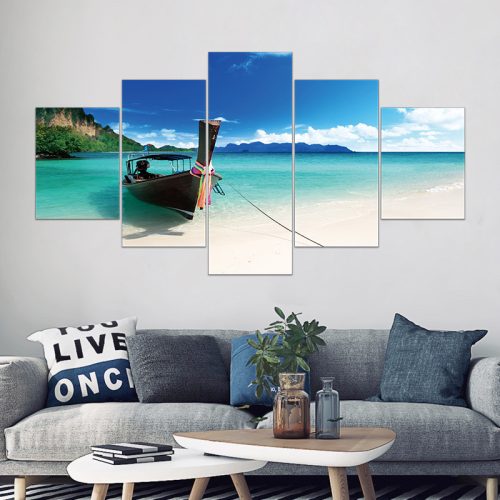 Vászon falikép szett, 5 részes, 150 X 80 cm