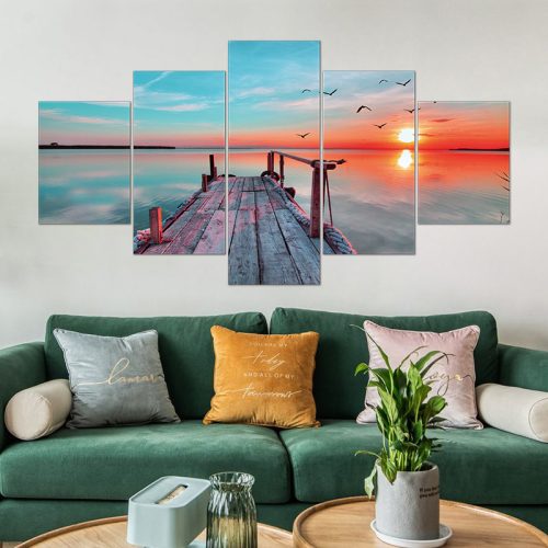 Vászon falikép szett, 5 részes, 150 X 80 cm