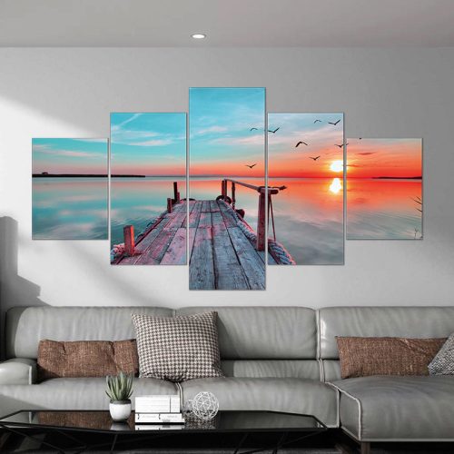 Vászon falikép szett, 5 részes, 150 X 80 cm