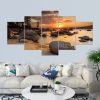 Vászon falikép szett, 5 részes, 150 X 80 cm