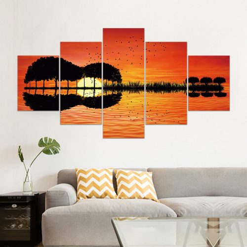 Vászon falikép szett, 5 részes, 150 X 80 cm