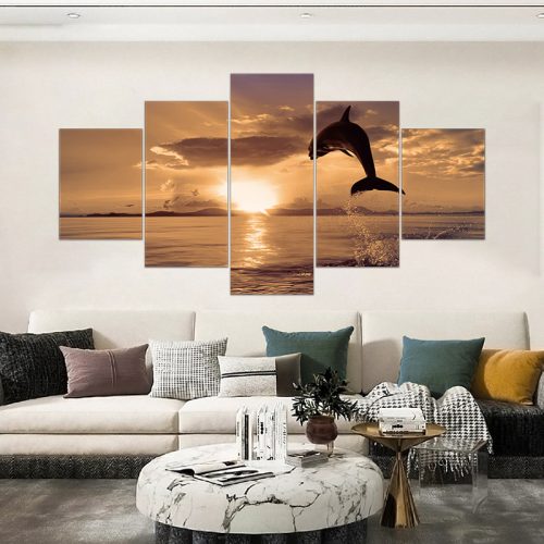 Vászon falikép szett, 5 részes, 150 X 80 cm