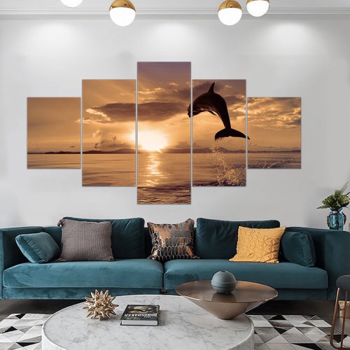 Vászon falikép szett, 5 részes, 150 X 80 cm