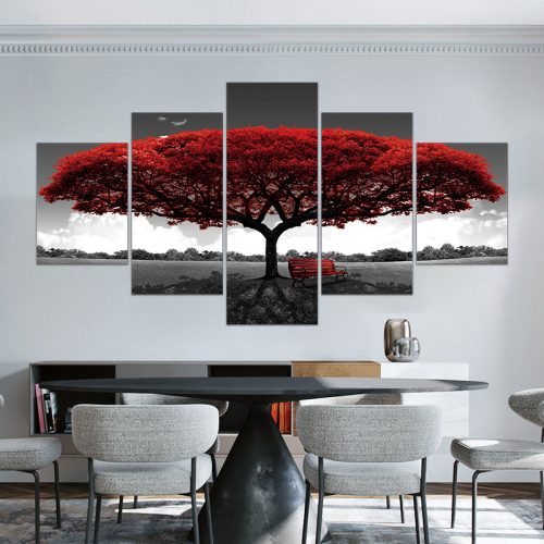 Vászon falikép szett, 5 részes, 150 X 80 cm