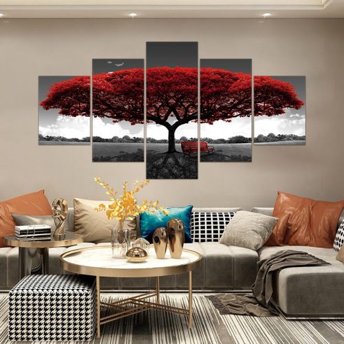 Vászon falikép szett, 5 részes, 150 X 80 cm