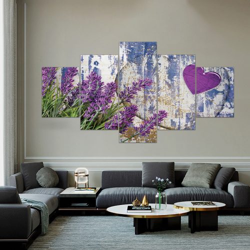 Vászon falikép szett, 5 részes, 150 X 80 cm