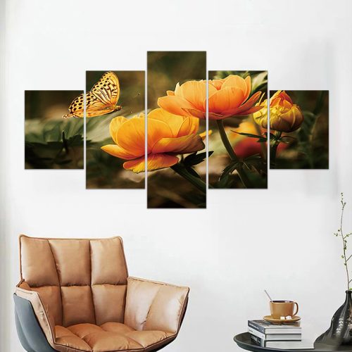 Vászon falikép szett, 5 részes, 150 X 80 cm