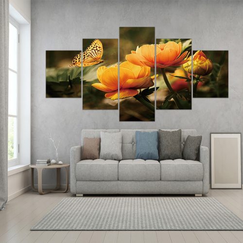 Vászon falikép szett, 5 részes, 150 X 80 cm