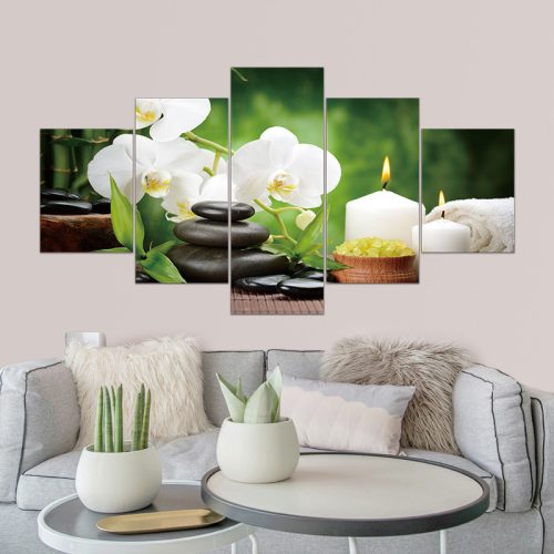 Vászon falikép szett, 5 részes, 150 X 80 cm