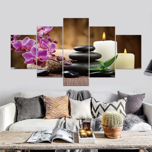 Vászon falikép szett, 5 részes, 150 X 80 cm