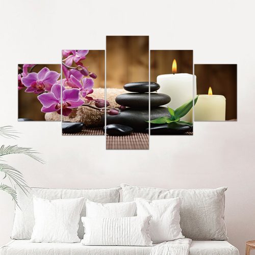 Vászon falikép szett, 5 részes, 150 X 80 cm