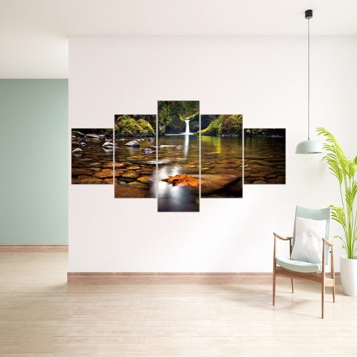 Vászon falikép szett, 5 részes, 150 X 80 cm