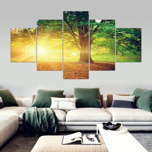 Vászon falikép szett, 5 részes, 150 X 80 cm