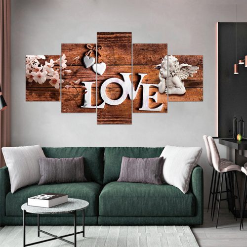 Vászon falikép szett, 5 részes, 150 X 80 cm