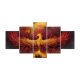 Vászon falikép szett, 5 részes, 150 X 80 cm