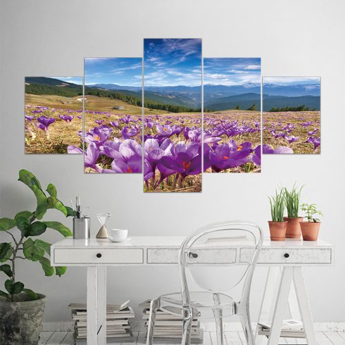 Vászon falikép szett, 5 részes, 150 X 80 cm